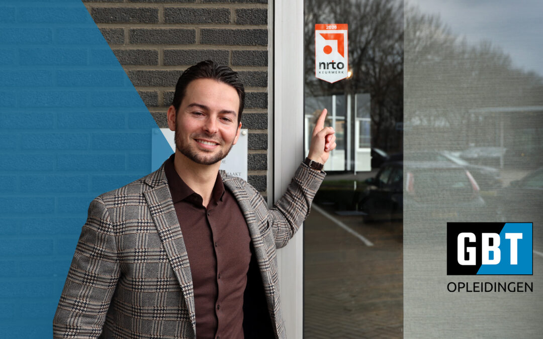 GBT Opleidingen ontvangt NRTO-keurmerk als erkenning voor opleidingskwaliteit